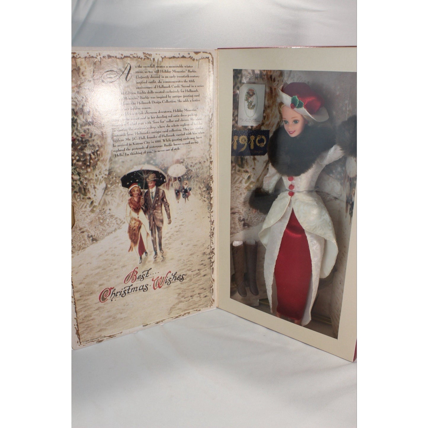 Vintage 1995 Hallmark Holiday Memories Barbie Special Edition Collector Doll New