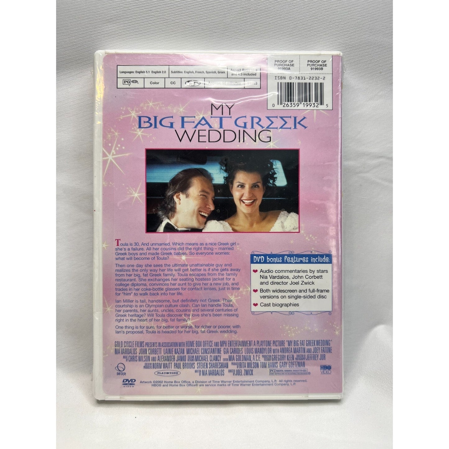 My Big Fat Greek Wedding DVD New Sealed 2002