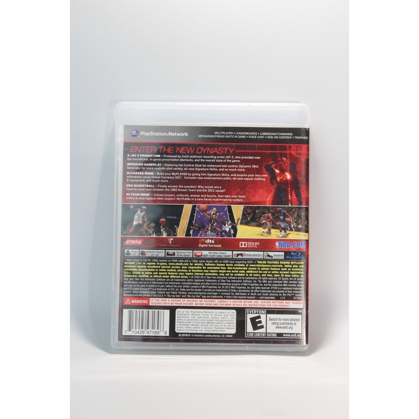 NBA 2K13 PlayStation 3 PS3 Tested Video Game Used Basketball Sports Game