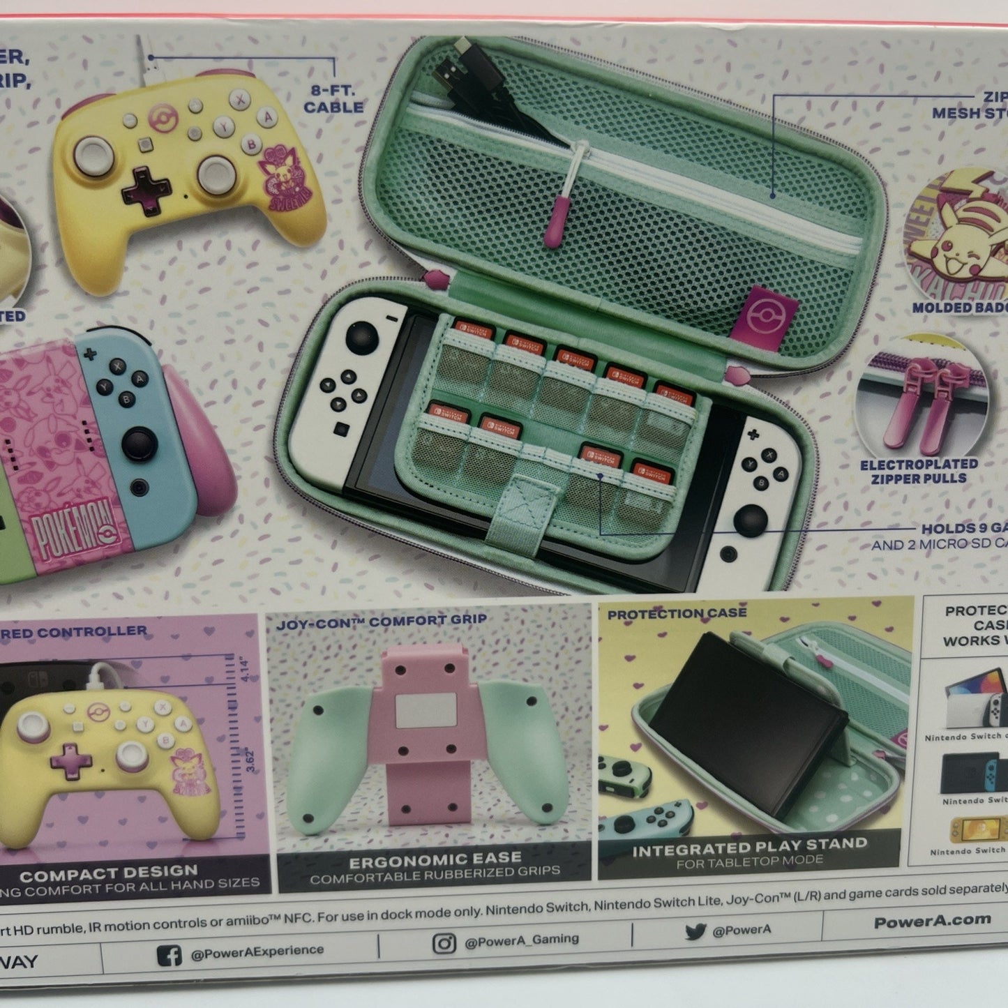 Nintendo Switch Pokemon Controller Sweet Friends Assortment Pikachu Bundle Case