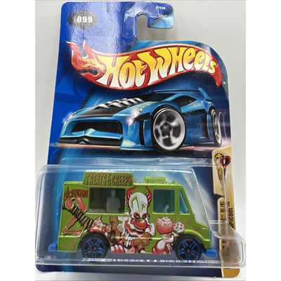 2003 Hot Wheels #99 Crazed Clowns 5/5 Tropicool Green Blue Pr5 Spoke Wheels