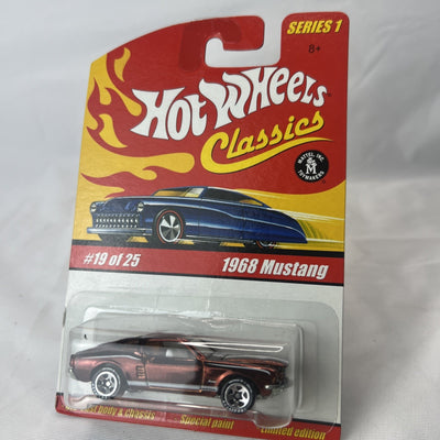 Hot Wheels Classics Series 1 #19 Brown 1968 Ford Mustang Fastback Rare Color
