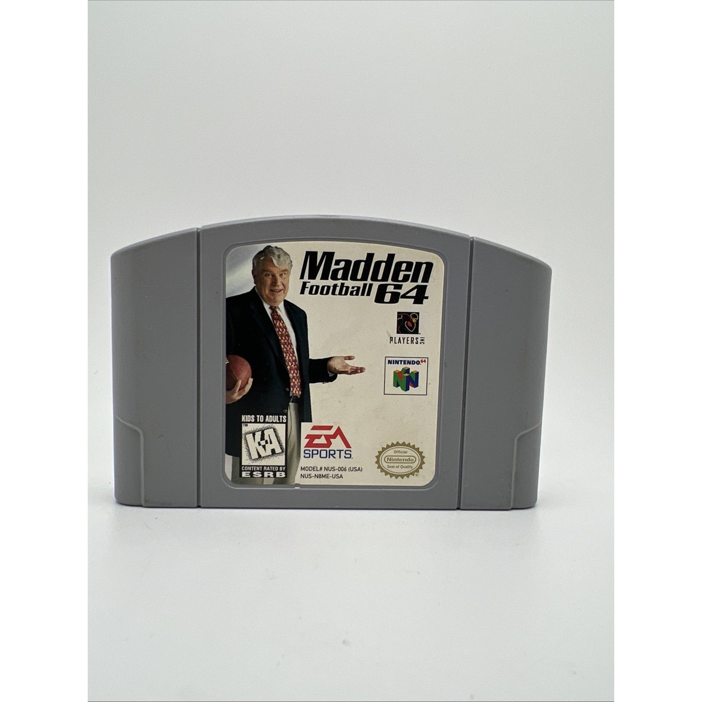 Madden Football 64 Nintendo N64 Video Game Cartridge Only Used