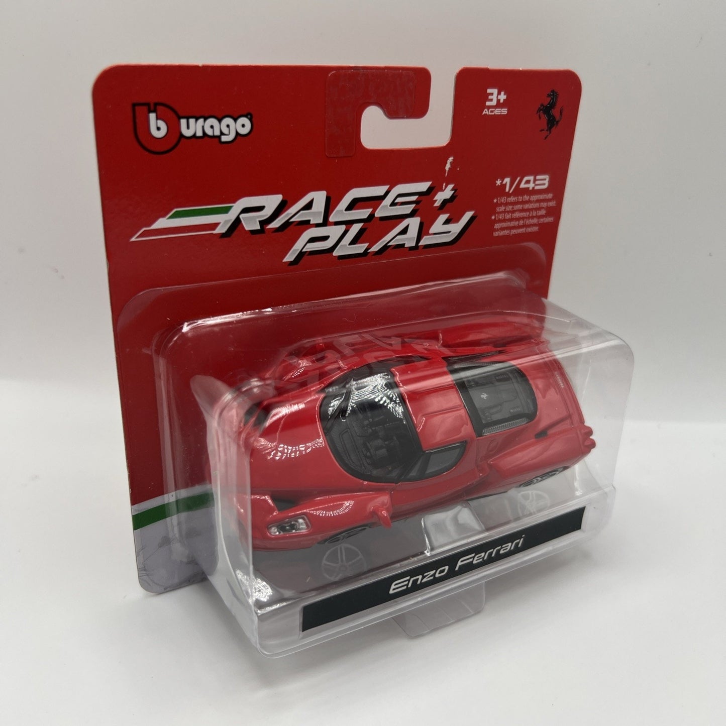 Burago 1/43 Race and Play Enzo Ferrari Red Rare Die Cast Car Toy Model