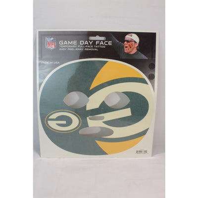 Wisconsin Green Bay Packers Game Day Face Temporary Tattoo NFL Football Fan