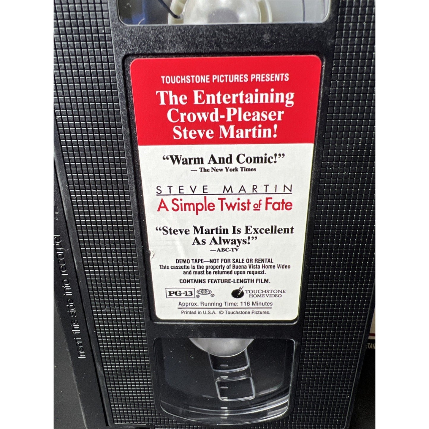 A Simple Twist of Fate VHS Full Length Rare Demo Tape Steve Martin Screener