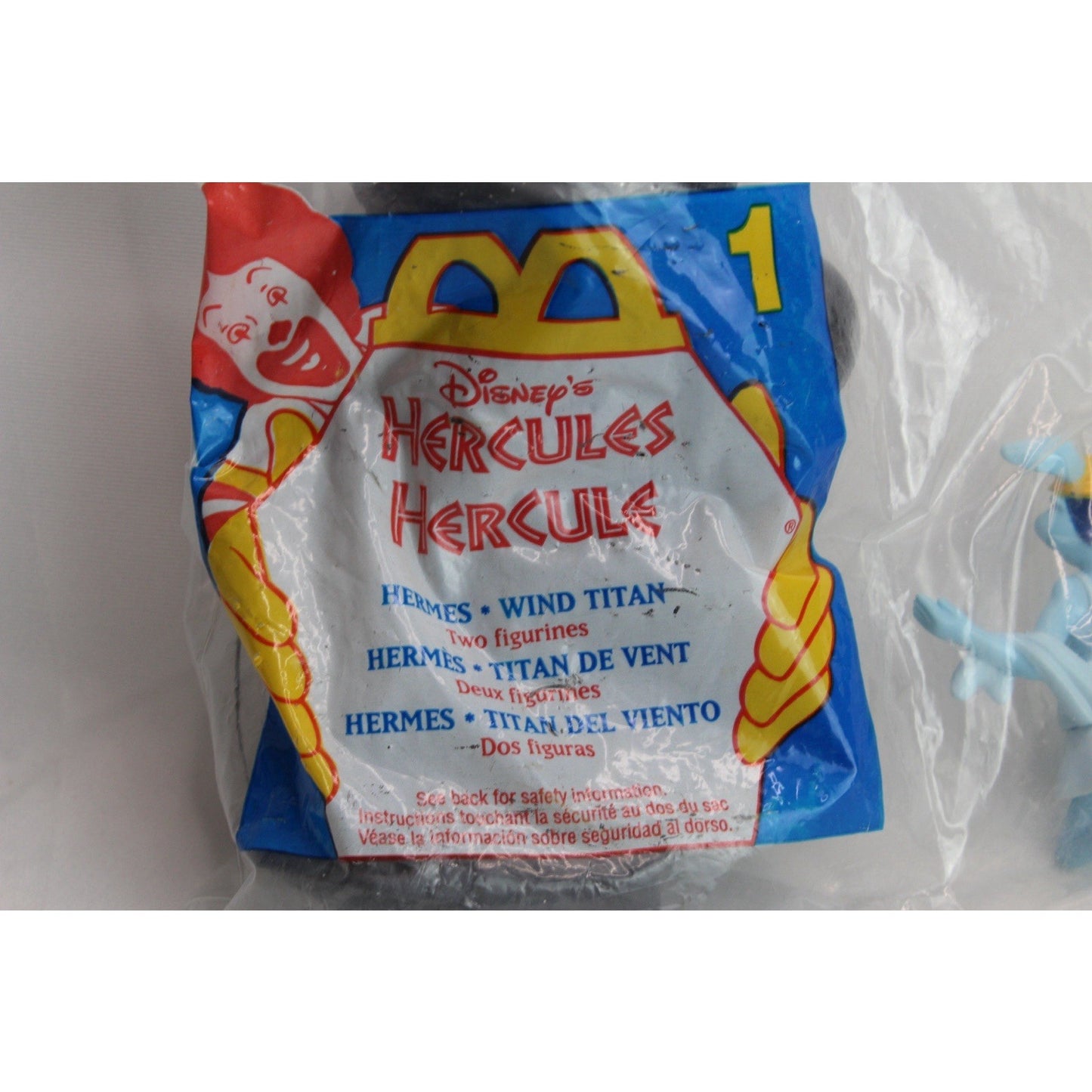 1996 McDonald's Happy Meal Toy Disney Hercules - Hermes Wind Titan Figure Sealed