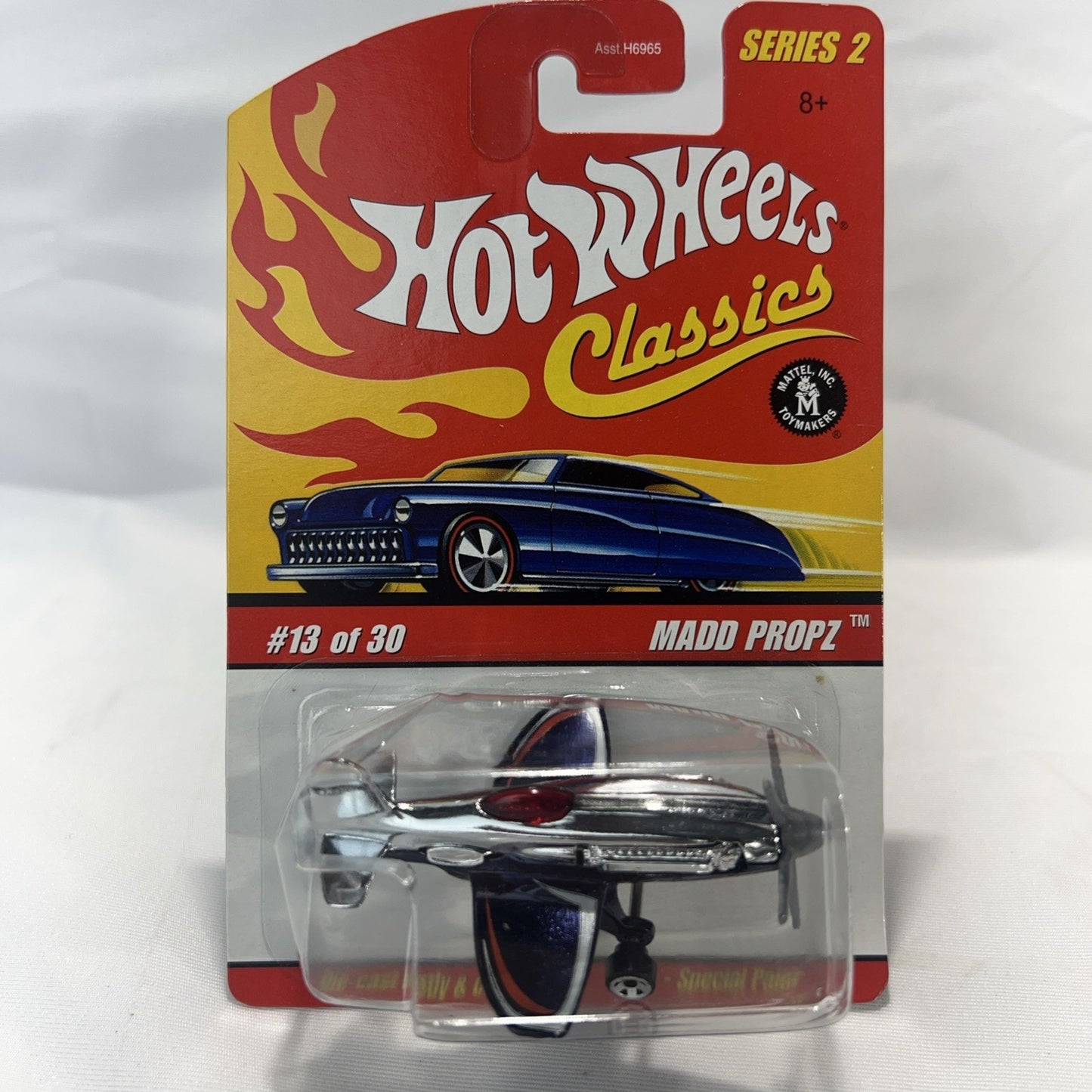 Hot Wheels Classics Series #2 MADD PROPZ silver and blue #13 of 30 H6965
