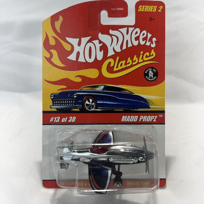Hot Wheels Classics Series #2 MADD PROPZ silver and blue #13 of 30 H6965