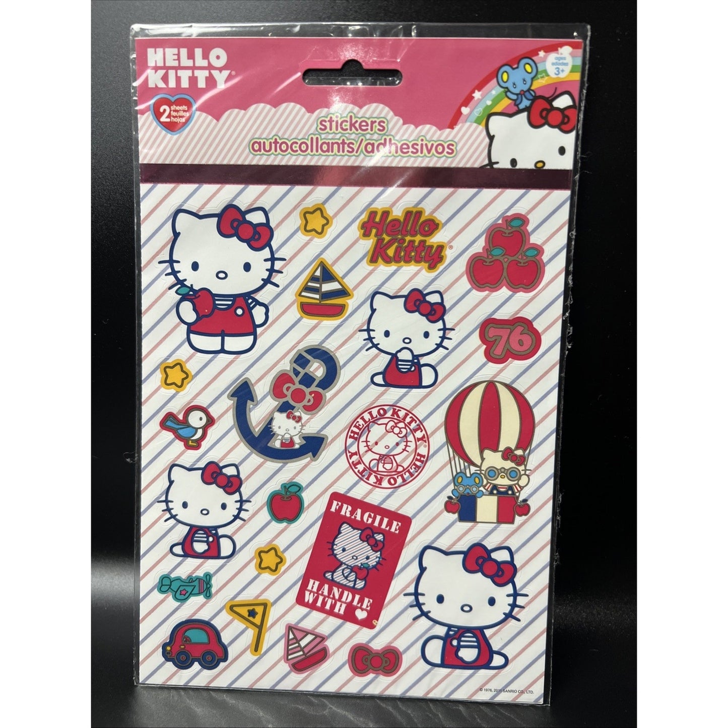 2011 Sanrio SandyLion Hello Kitty Stickers Brand New Sealed 2 Sheets Pack