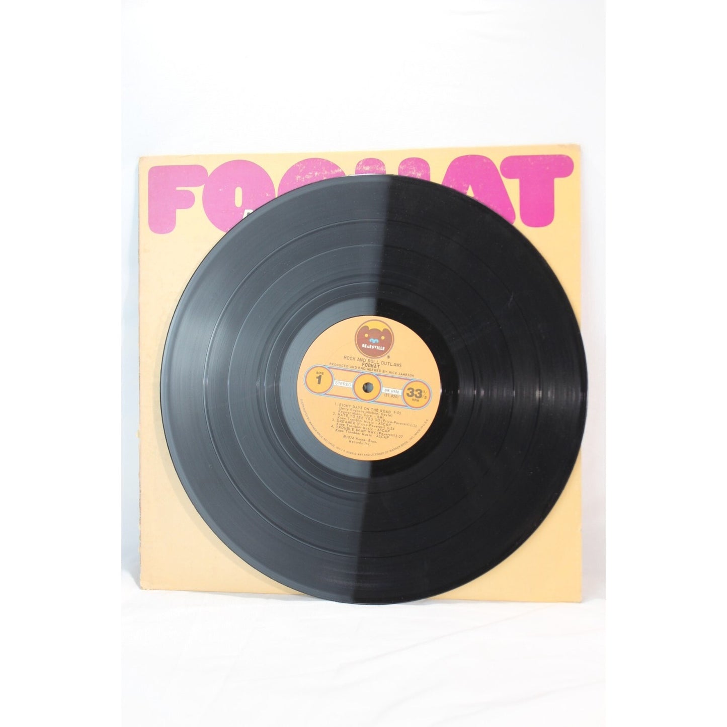 Foghat Rock and Roll Outlaws Record Audio Tested Video Music Album Used