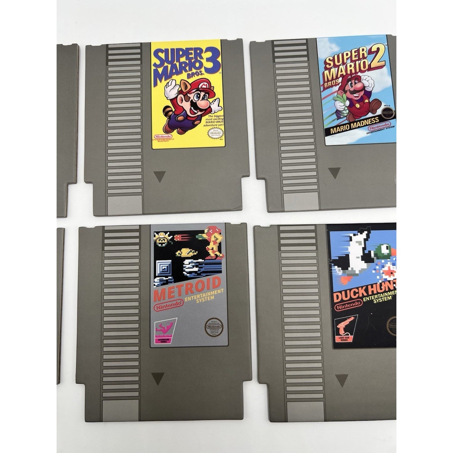 Nintendo Official NES 8 Coasters Super Mario Metroid Zelda Donkey Kong New Game