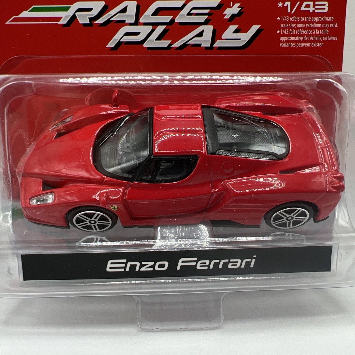 Burago 1/43 Race and Play Enzo Ferrari Red Rare Die Cast Car Toy Model