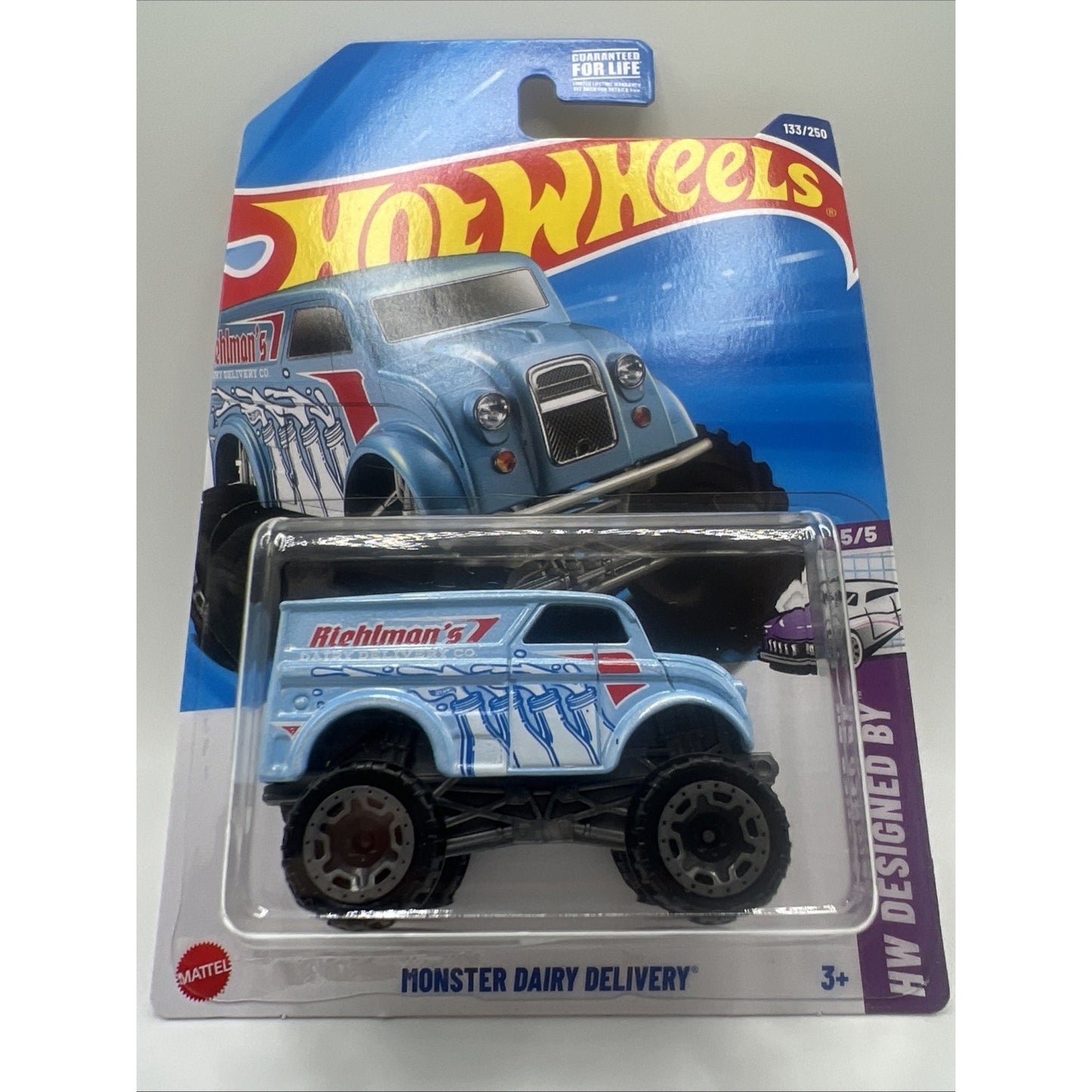 Hot Wheels Monster Dairy Delivery Blue #133 Mainline 2025 Die Cast Truck Van