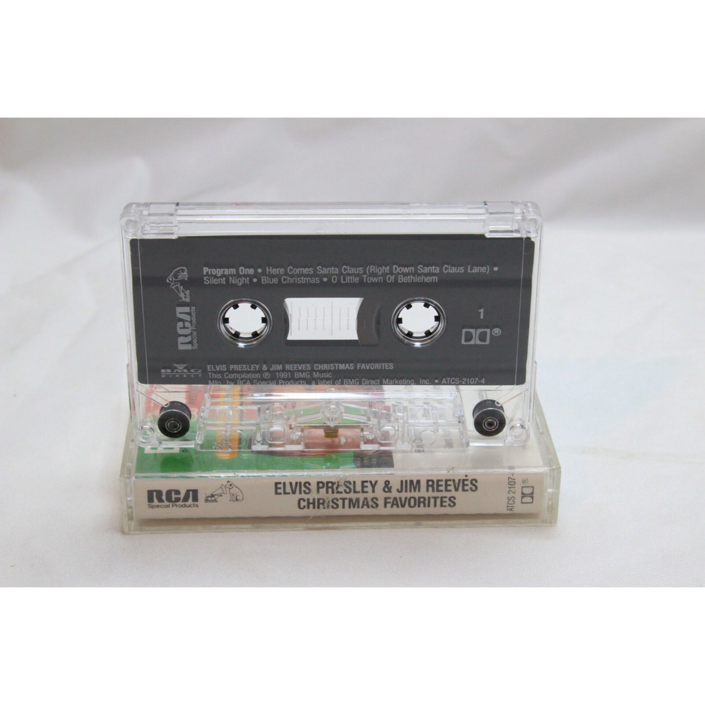 Elvis Presley & Jim Reeves Christmas Favorites Cassette Tape Tested Music Used