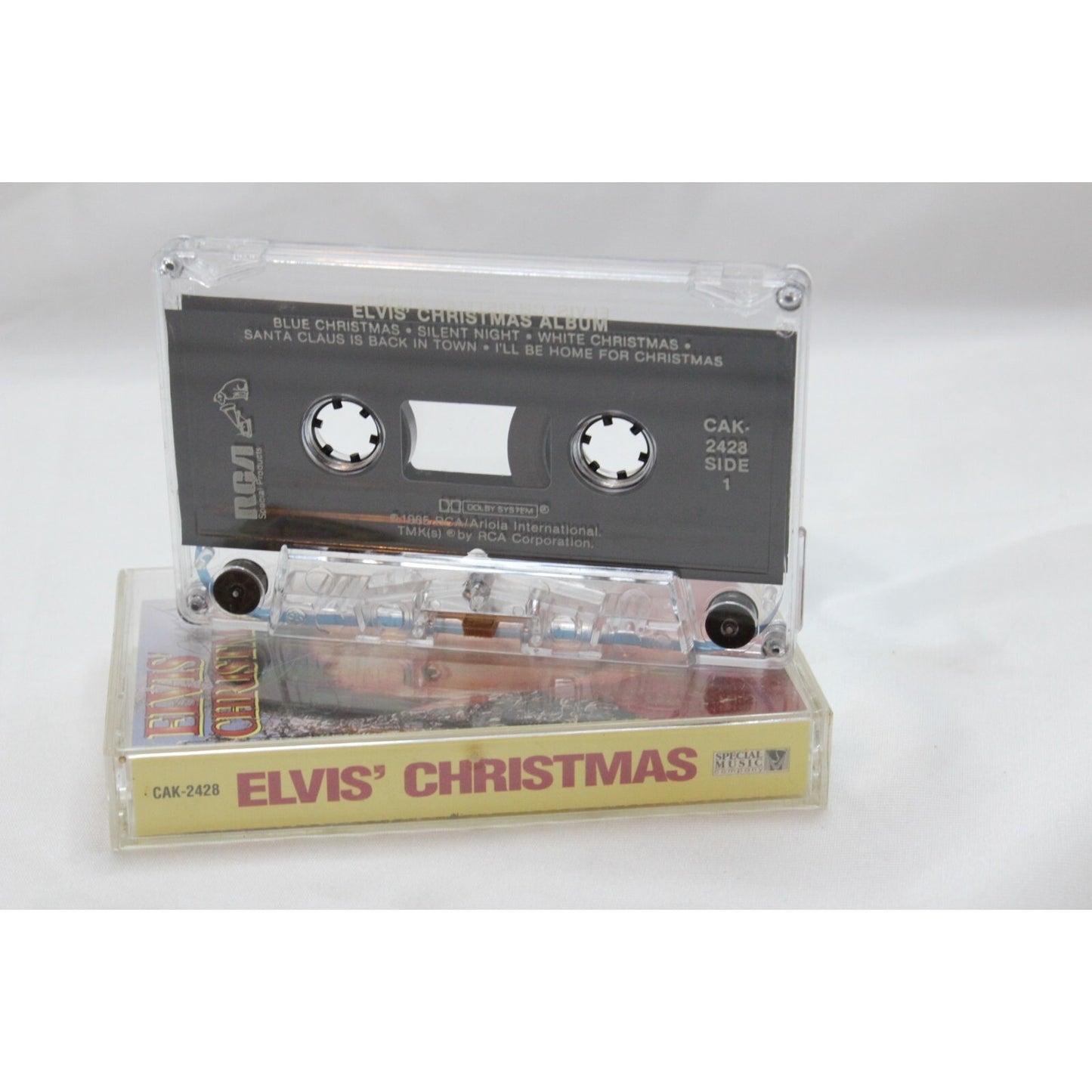 Elvis Presley Elvis' Christmas Cassette Tape Tested Music Used