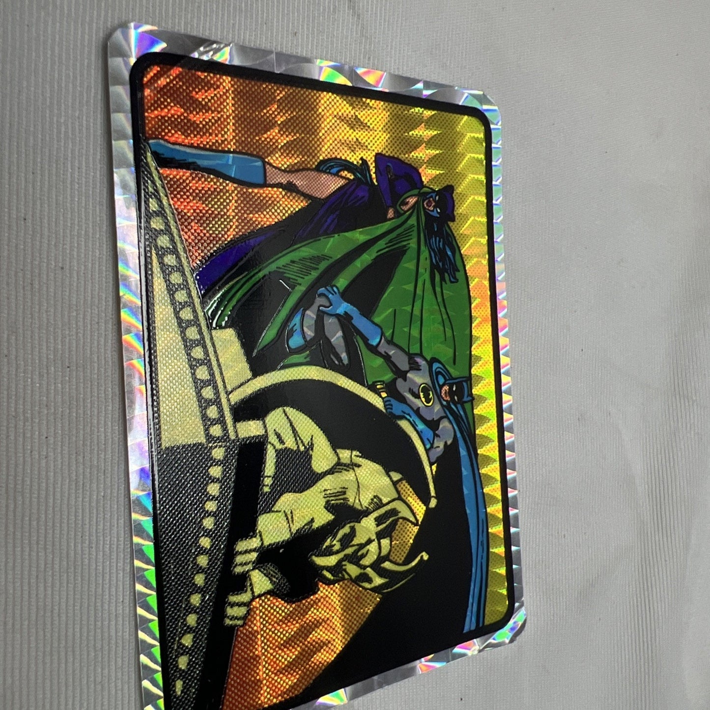 Batman & Cat Woman Original Vintage Prism Vending Machine Sticker Card DC Comics