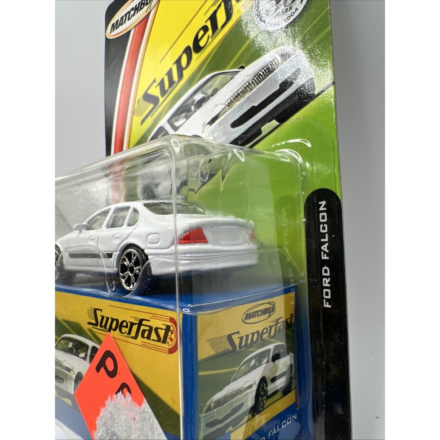 Matchbox Superfast 2004 White Ford Falcon Toy Car #51 Cop Police Detective