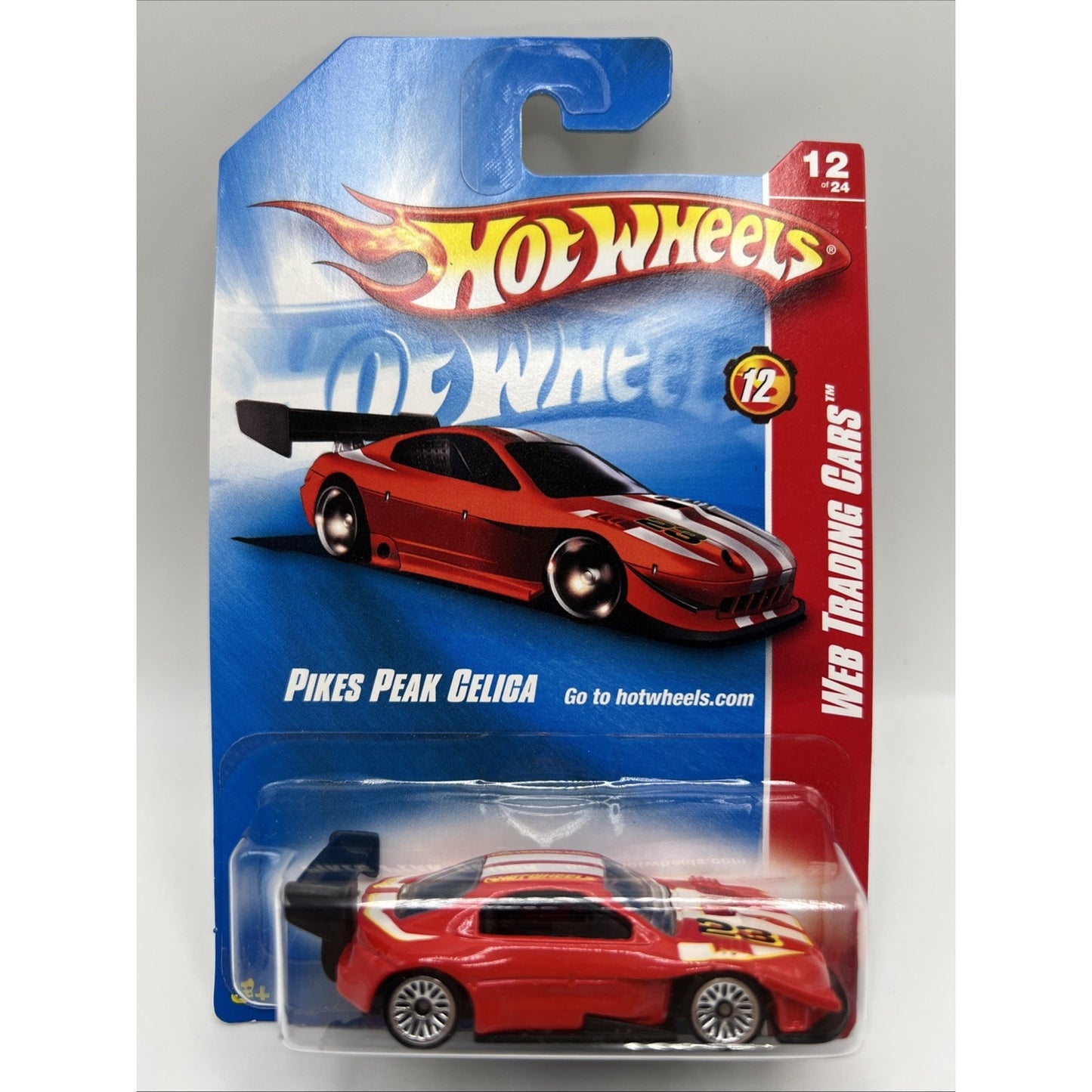 2008 Hot Wheels Pikes Peak Celica Toyota Web Trading Cards Die Cast Car Model