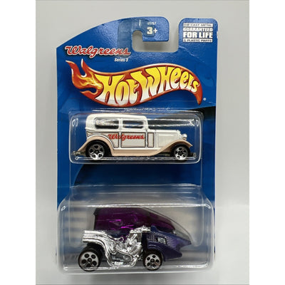 Hot Wheels Walgreens Series 3 2 pack Ice Cream Truck Ford Delivery 1/64 Diecast