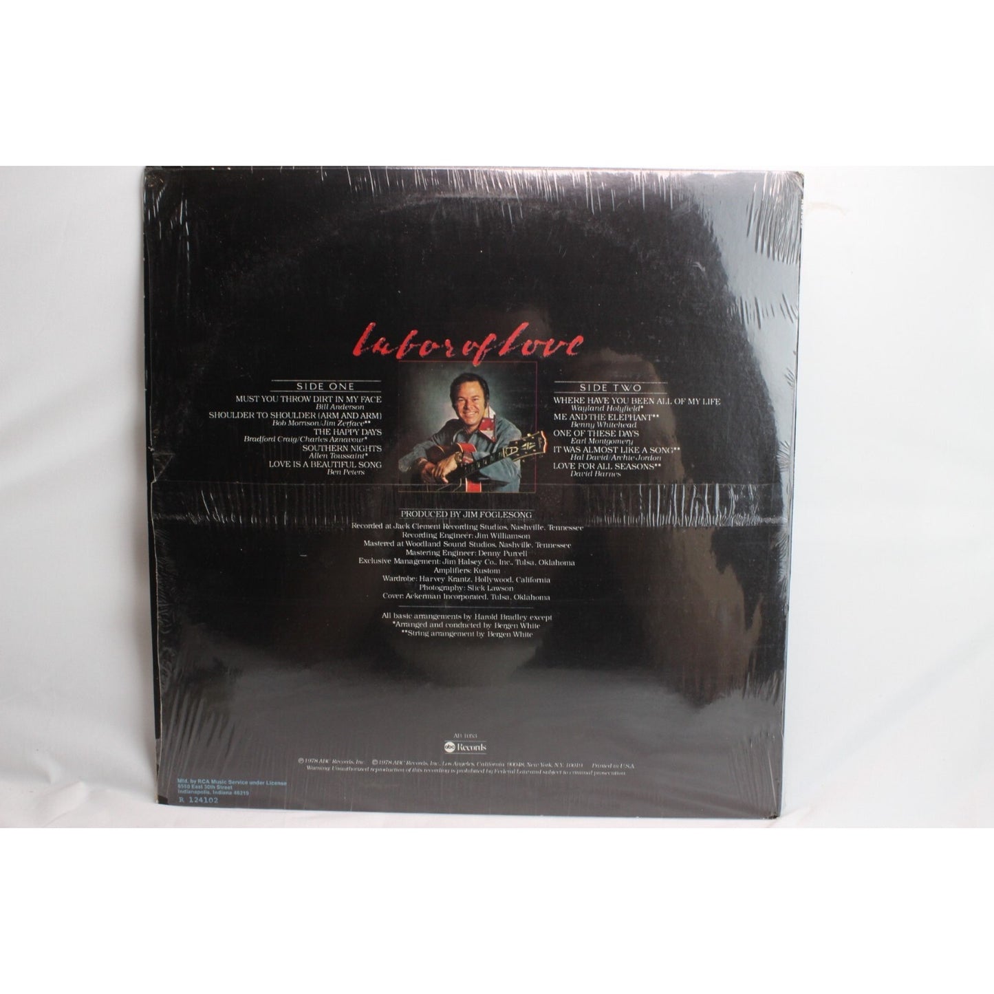 Roy Clark Labor of Love Vinyl Record Tested Used