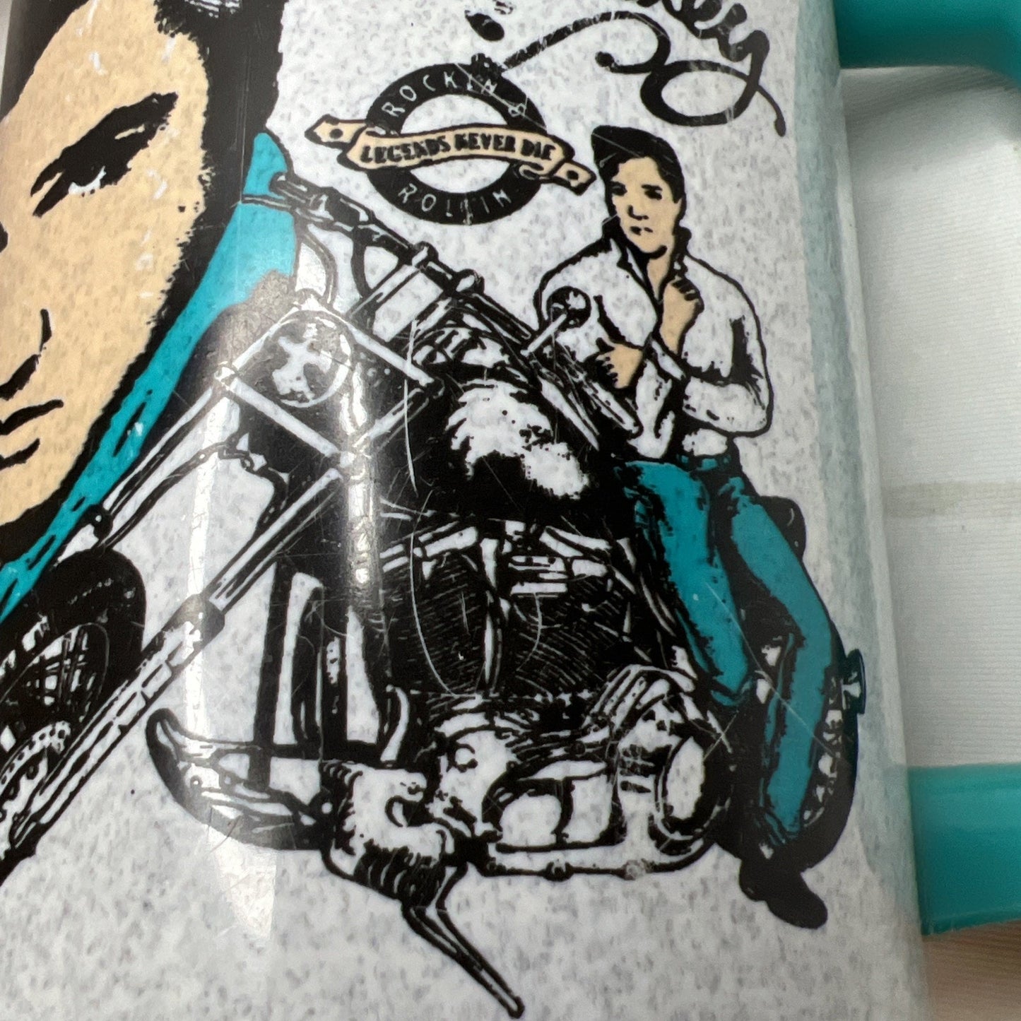 Vintage 1993 Elvis Presley Collectible Plastic Travel Mug With Lid Rare Find