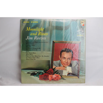 Moonlight and Roses Jim Reeves Vinyl Record Used