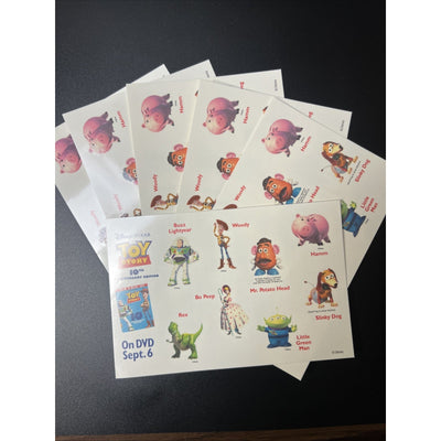 Walt Disney Toy Story Pixar Woody Buzz Lightyear Temporary Tattoos Party Rare