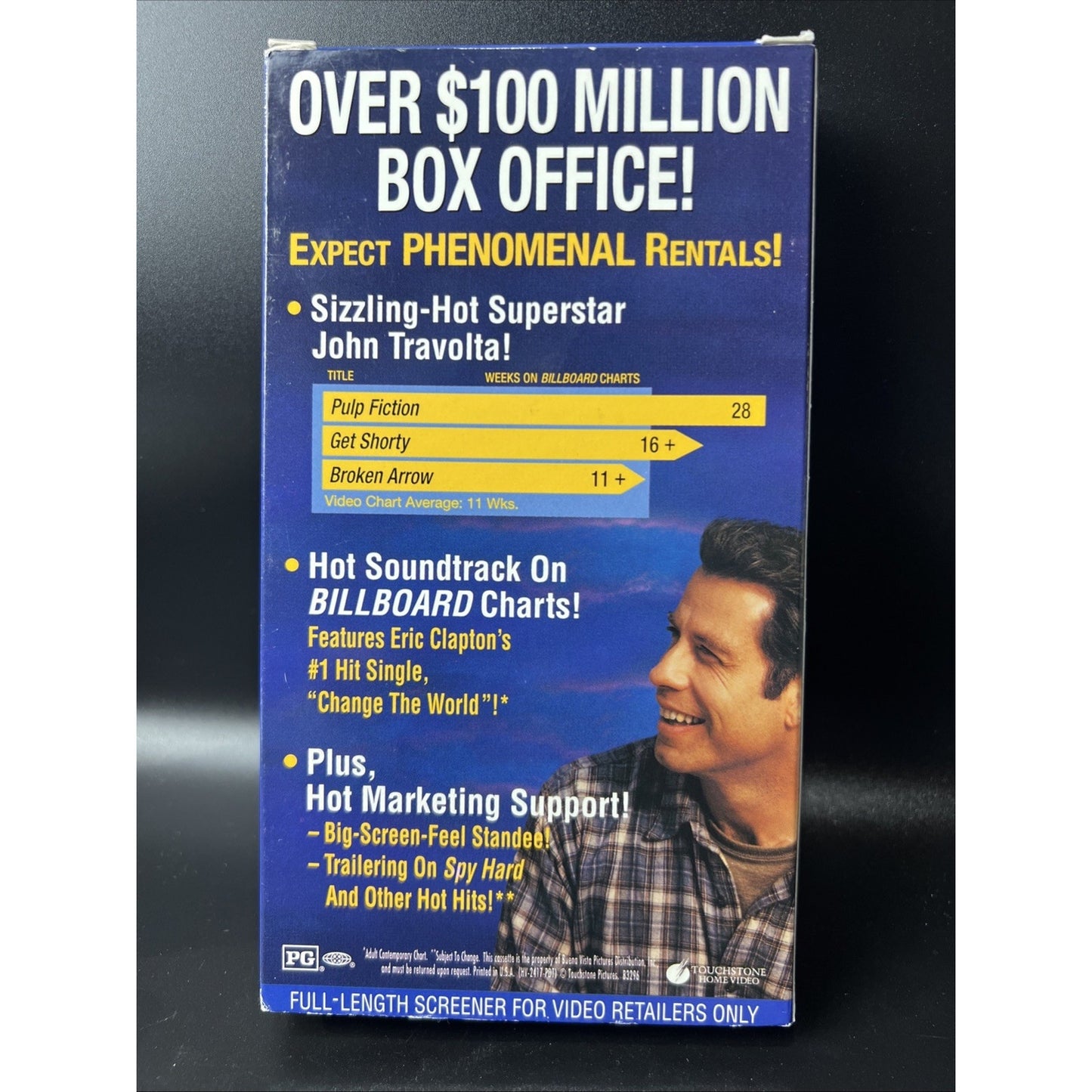 Phenomenon (VHS, 1997) Tape & sleeve Full Length Screener Screening Not For Sale