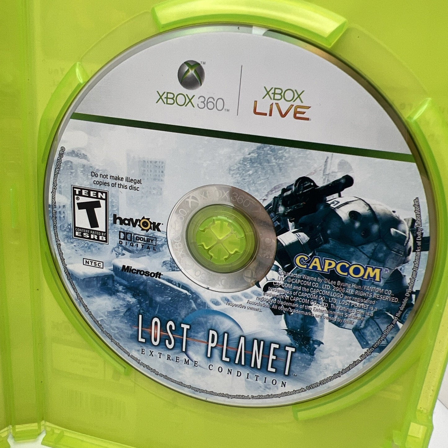 Lost Planet: Extreme Condition (Xbox 360, 2007) Complete In Case With Inserts