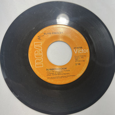 Elvis Presley 7" 45 RPM "Don't Cry Daddy" & "Rubberneckin" Record Rare Find