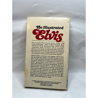 The Illustrated ELVIS by W.A. Harbinson Hardcover Biography Book Used