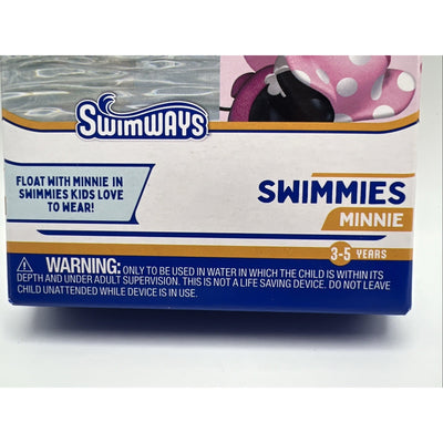 Swimways Disney Junior Minnie Floaties For Arms 3-5 Years New Pool Swim Help