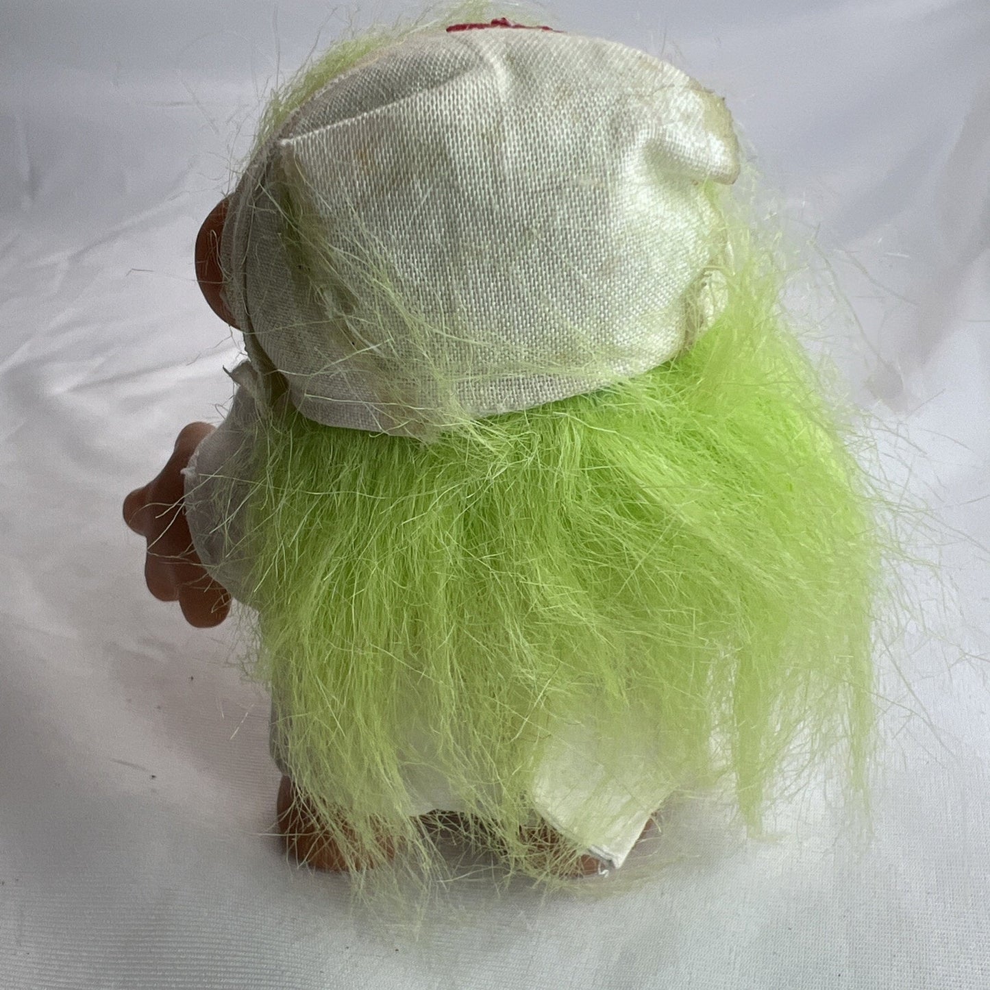 Vintage Dam Troll Doll Nurse Green Hair Brown Eyes 1986 Rare