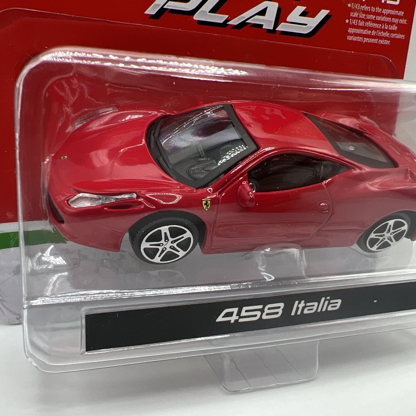 Bburago Race And Play Red 458 Italia 1/43 Die cast Toy Car Model Ferrari