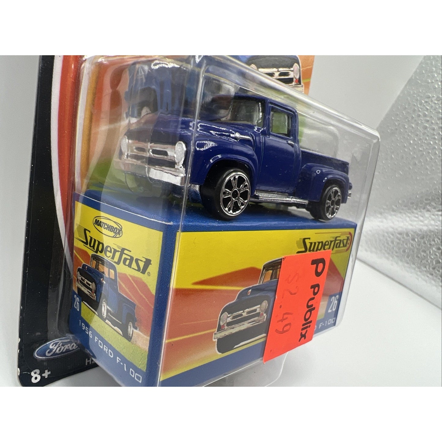 Matchbox 35th Superfast 1956 Ford F-100 2004 Mattel Blue Toy Truck #26