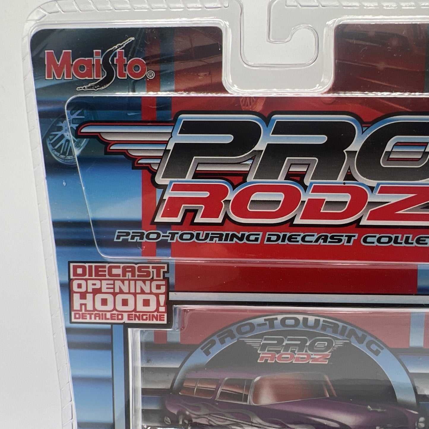 Maisto PRO RODZ 1:64 Diecast Car 1955 Chevy Nomad 2005 15478 Purple Flames