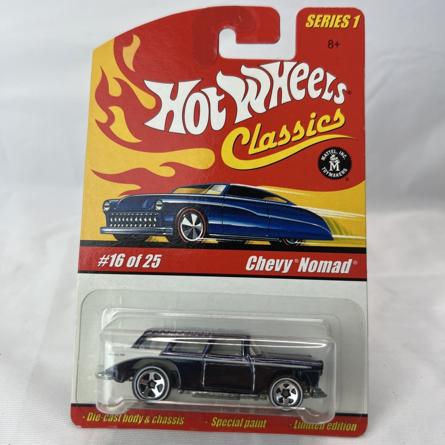 Hot Wheels Classics Chevy Nomad Series 1 16 Of 25 Dark Blue Die Cast