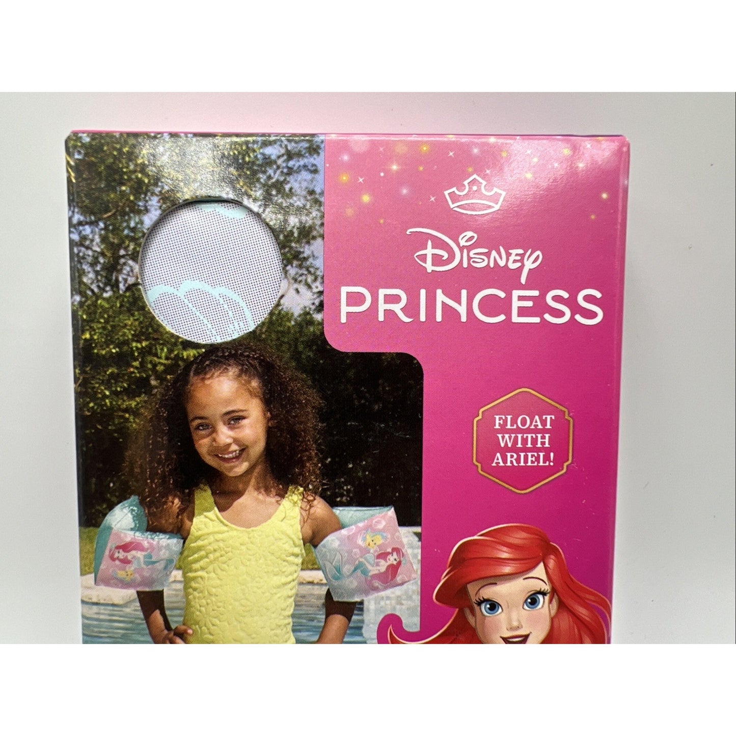 SwimWays Disney Princess Ariel Swimmies Arm Floaties for Kids 3-5 Pool Swim Help