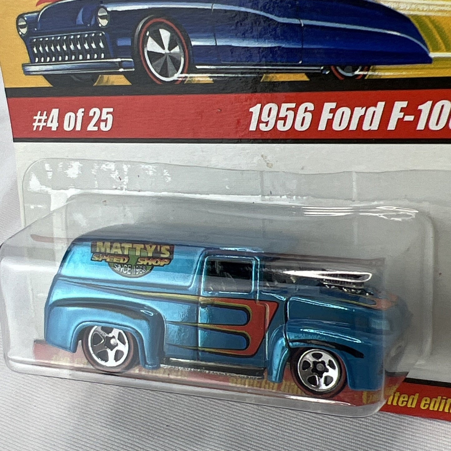 Hot Wheels Classics Series 1 #4 of 25 Blue 1956 Ford F-100 (B234)