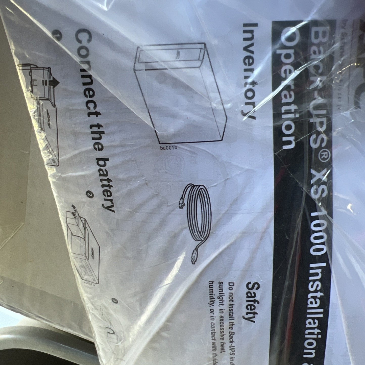 APC FCI 940-0127E APC USB to RJ45 Cable With Manual Back UPS XS 1000