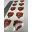 NFL Chicago Bears Temporary Tattoos Game Day Face And Body 10 Count Football