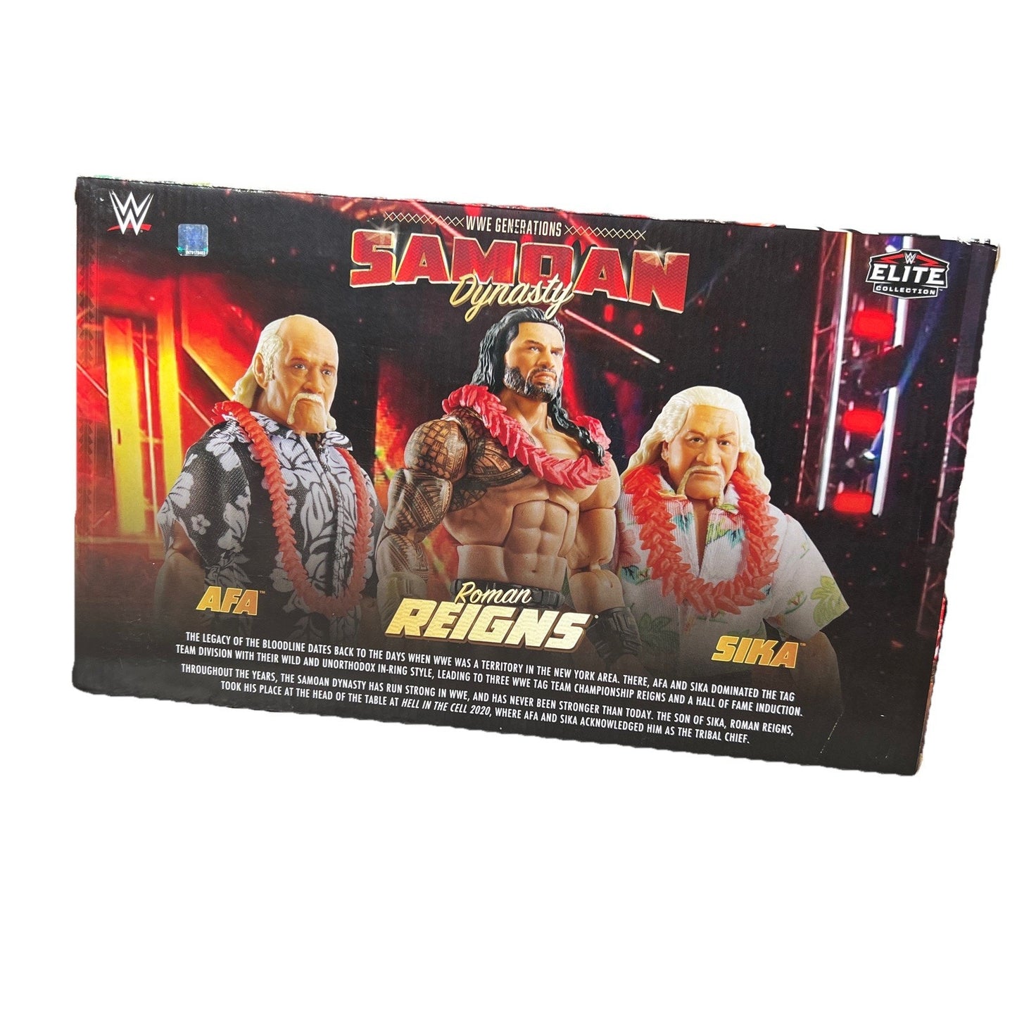 WWE Elite Generations Samoan Dynasty Afa Roman Reigns Sika 3 Pack Wrestlers