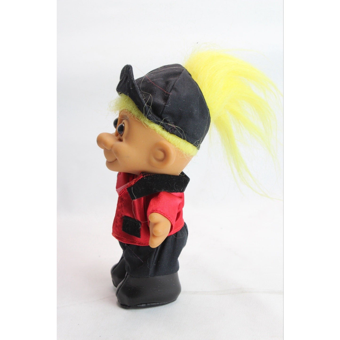 Russ Troll French Artist Valet Dancer Red And Black Jacket With Hat Yellow Hair