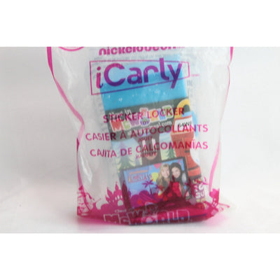 Sealed 2010 McDonald's Nickelodeon iCarly Blue Sticker Locker Happy Meal Toy