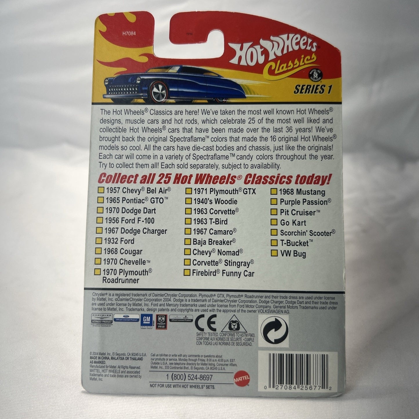 Hot Wheels 68 1968 Ford Mustang Classics Car #19 of 25 Series 1 Pink