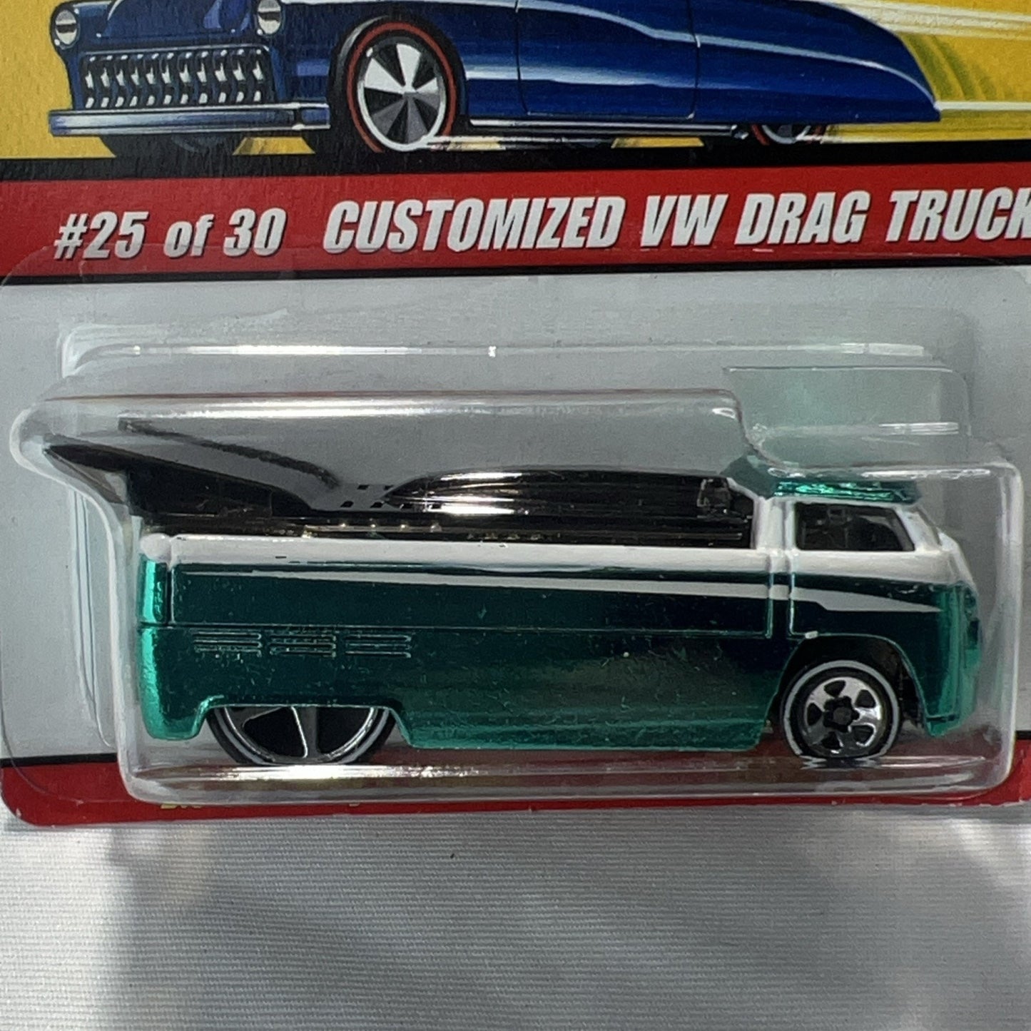 Hot Wheels Classics Series 2 Diecast CUSTOMIZED VW DRAG TRUCK #25/30 Green Rare