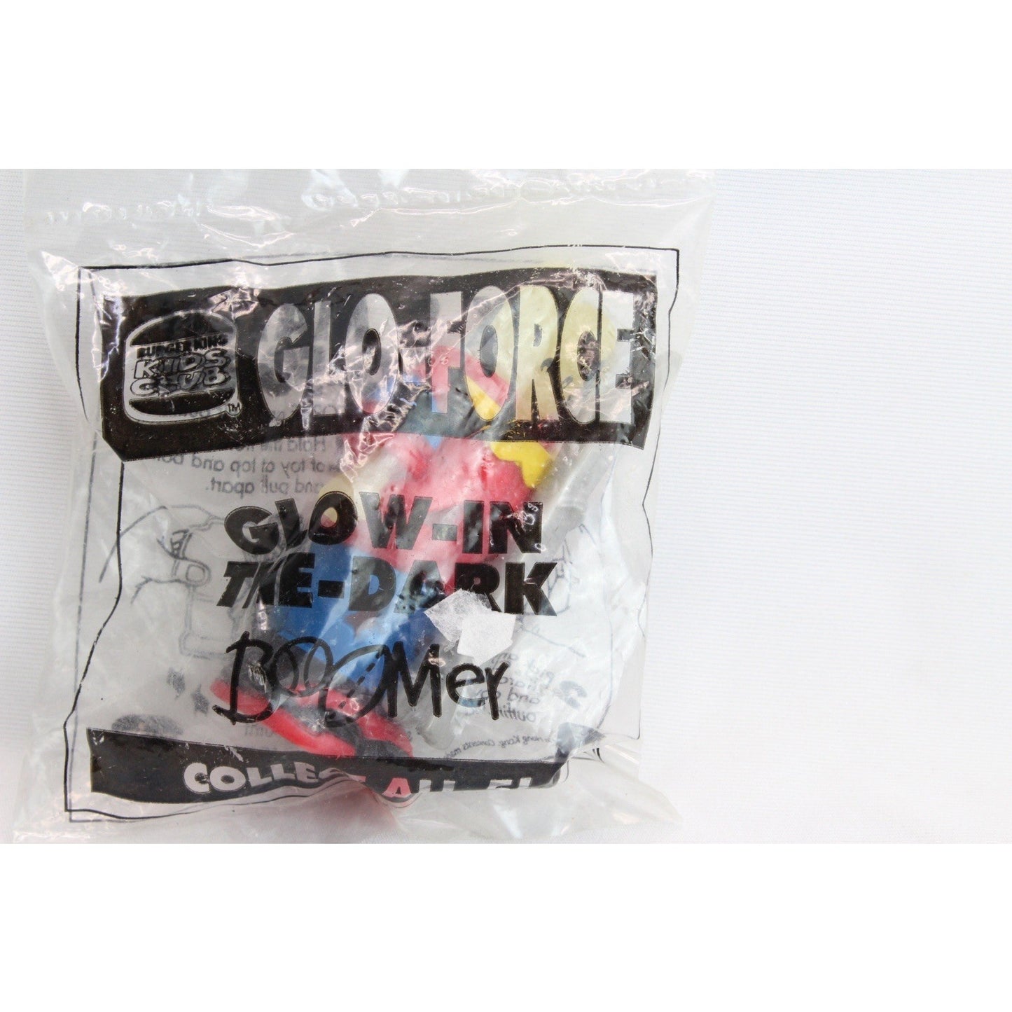 Vintage 1995 Burger King Toys Glo-Force Boomer Figure Glow in the Dark