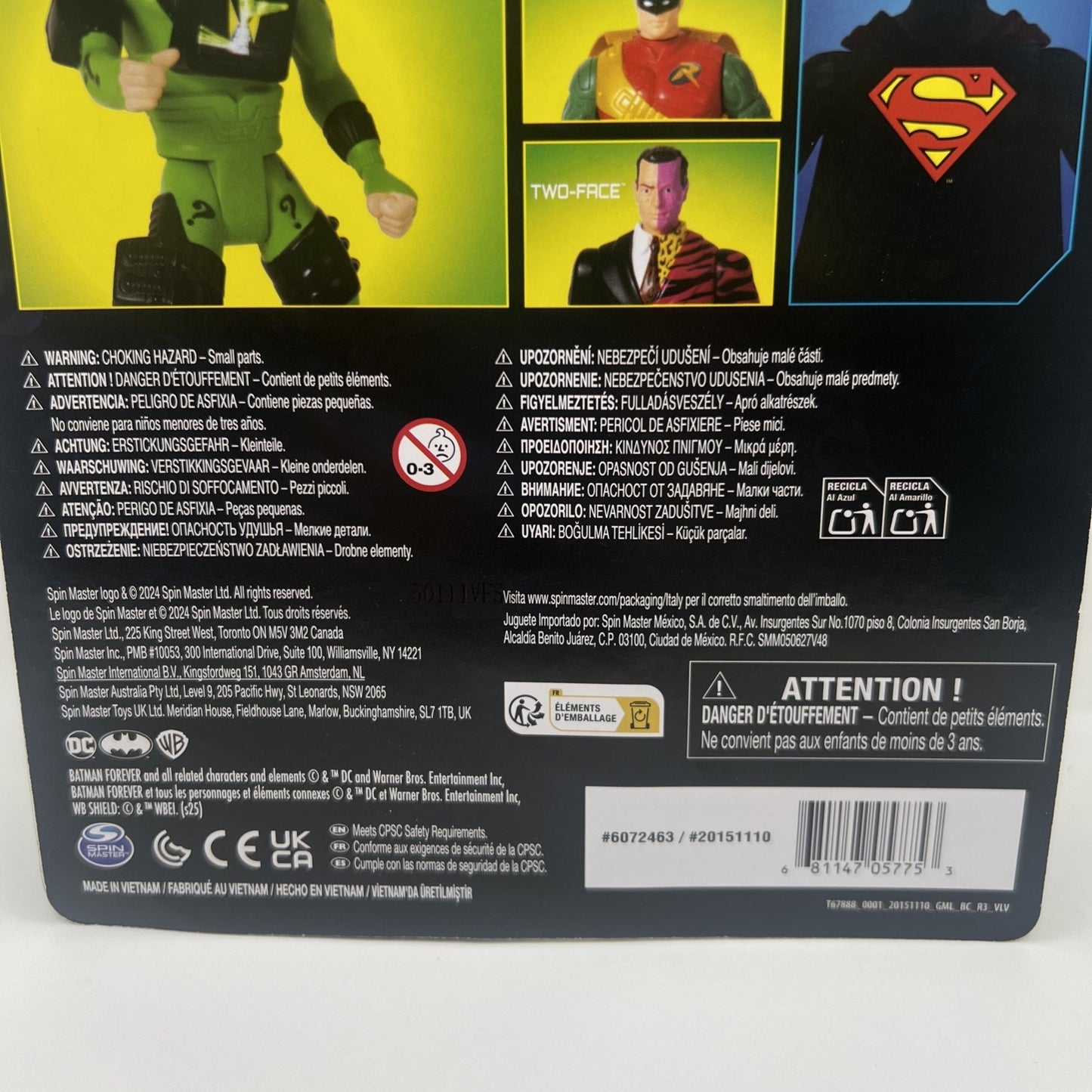 Batman Forever Jim Carrey Riddler DC Retro Collection Action Figure DC Superhero