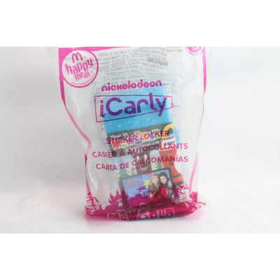 Sealed 2010 McDonald's Nickelodeon iCarly Blue Sticker Locker Happy Meal Toy